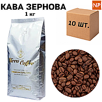 Ящик кави в зернах Ricco Coffee Premium Espresso, 1 кг (у ящику 10 шт)