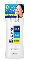 Лосьон-молочко для лица 3 в 1 с гиалуроновой кислотой и UV-защитой SPF5 Simple Balance Utena, 220 ml