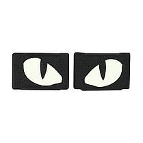 M-Tac нашивка Tiger Eyes Laser Cut (пара) Black, фото 3