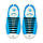 Силіконові шнурки для кросівок Чорні (компл. 8шт+8шт) антишнурки, еластичні шнурки без зав'язок, фото 5