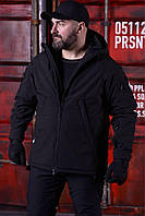 Куртка софтшел winter city BLACK от производителя «SM»