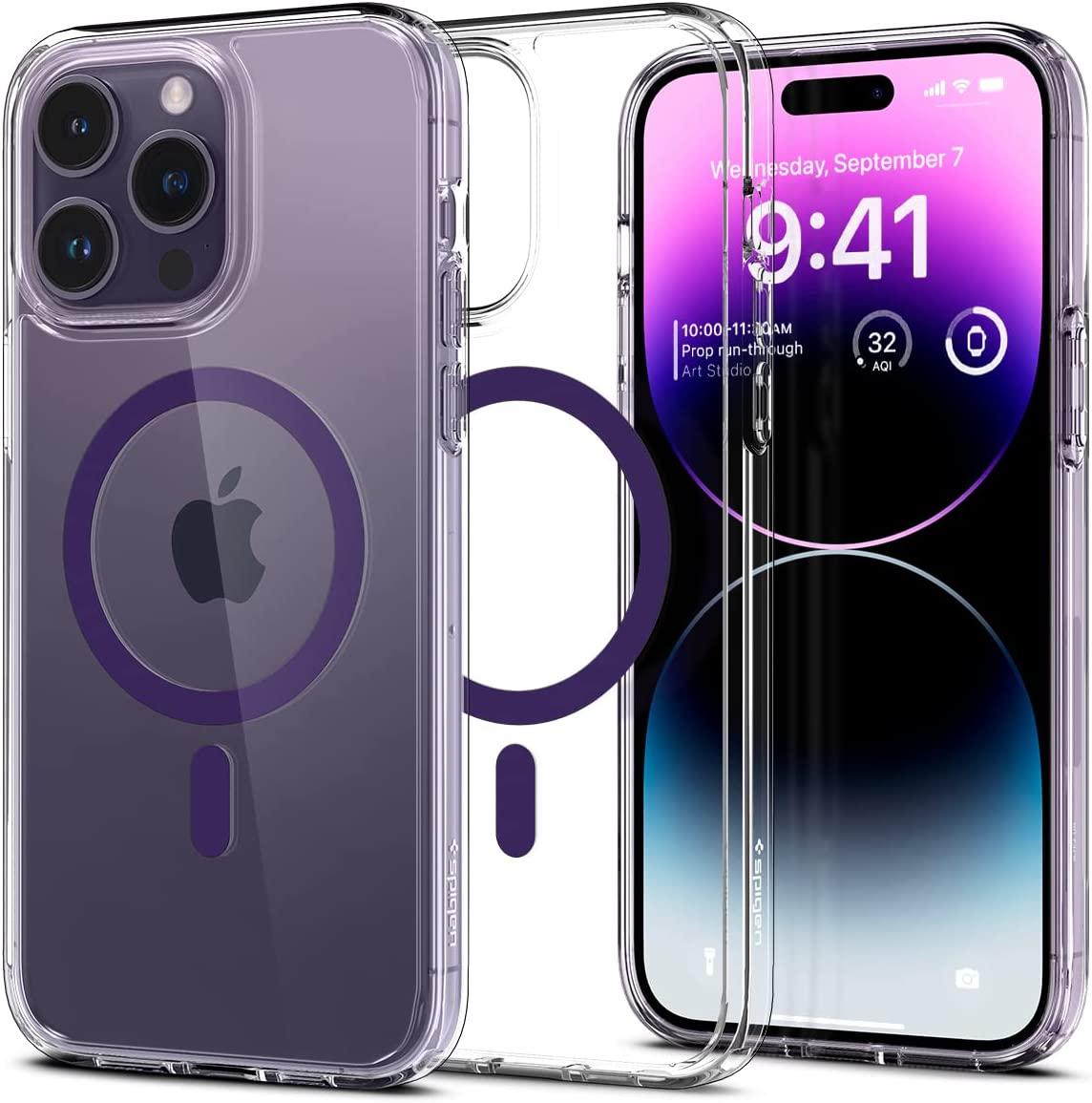 Чохол Spigen для iPhone 14 Pro Max — Ultra Hybrid MagSafe, Deep Purple (ACS05581)