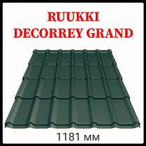 Металочерепиця Ruukki Decorrey Grand 0,5 мм PuralMatt BT — RR, фото 4