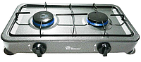 Плита газова для кухні Domotec MS-6602 на 2 конфорки