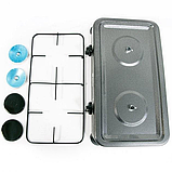 Газова плита кухонна Domotec MS-6602 на 2 конфорки, фото 4