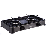 Газова плита кухонна Domotec MS-6602 на 2 конфорки, фото 7