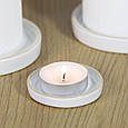 Підсвічник підставка керамічна Круг білий 6 см для товстої свічки, фото 4