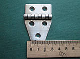Петля асиметрична 50х40х1, 5 мм, нержавіюча сталь А2 (AISI 304), фото 6