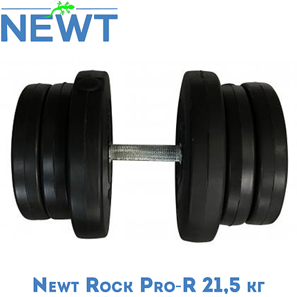 Гантель розбірна композитна домашня гантель пластикова для тренувань Newt Rock Pro-R 21,5 кг, фото 1