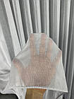 Тюль лляний однотонний з обтяжувачем. Колір: Білий, фото 10