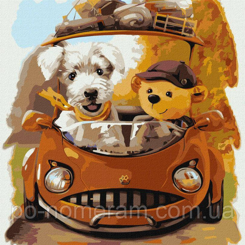 Акційна Картина за номерами Ідейка Дружня подорож (KHO4382) 40 х 40 см, фото 1