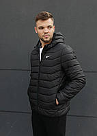 Куртка мужская весенняя осенняя черная Nike (Найк)
