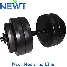 Гантель розбірна композитна домашня гантель пластикова для тренувань Newt Rock pro 13 кг