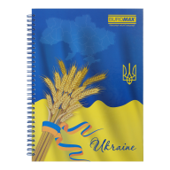 Зошит для записів серії MY COUNTRY PATRIOT, А4, тверда картонна з ламінацією
