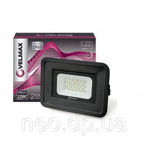 Прожектор LED 10W Velmax 6200K 900Lm