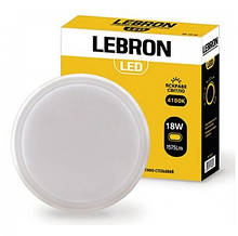 Світильник світлодіодний Lebron L-WLR 18W круглий 4100K 1575Lm