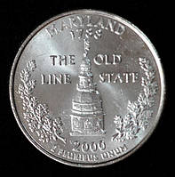 Монета США 25 центів 2000 р. Меріленд