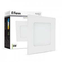 Світлодіодний світильник Feron 6W 4000K 360LM