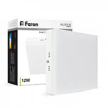 Світлодіодний світильник Feron 12W 5000K 960LM