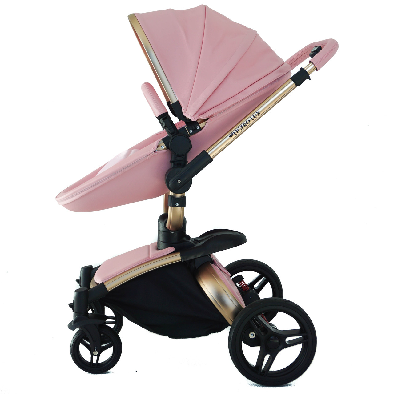 Дитяча коляска-трансформер Ligero Lux 2в1 Рожевий - фото 3 - id-p1761914096