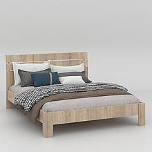 Двоспальне ліжко + основа з ламелями КР-16 кл 902х2130х1681 мм Дуб Сонома