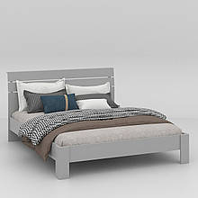 Двоспальне ліжко + основа з ламелями КР-16 кл 902х2130х1681 мм Сірий