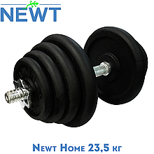 Гантель розбірний сталевий з покриттям розбірний гантель для тренувань Newt Home сталева 23,5 кг