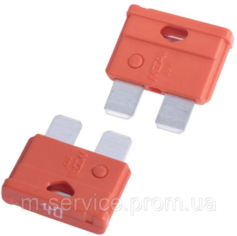 Запобіжник medium (середній) 40A (бурштиновий AMF-40A), фото 1