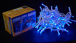 Гірлянда зовнішня DELUX STRING 100 LED нитка 10m (2x5m) 20 flash синій/білий IP44 EN