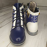 Дитячі демісезонні черевики для дівчинки Bessky сині, фото 3