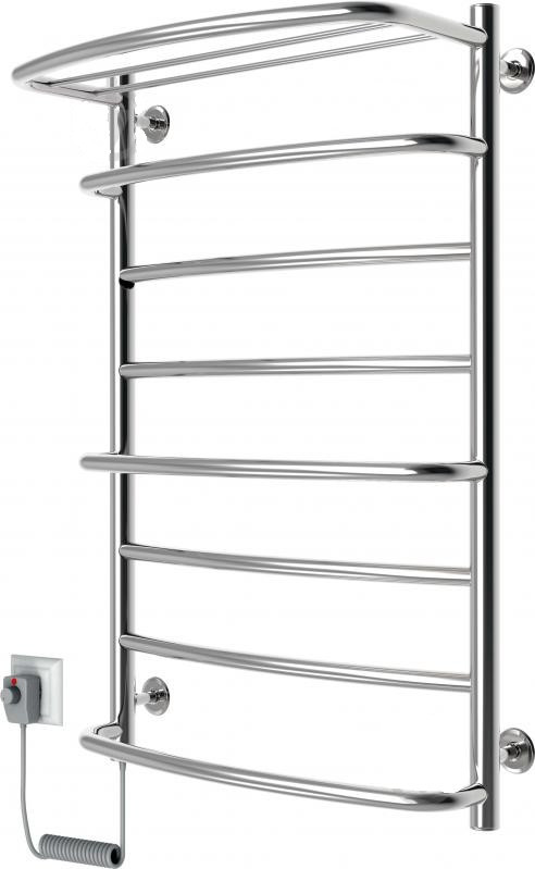 Рушникосушка електрична ELNA Каскад 8 з полицею та терморегулятором Ліве підключення, фото 1