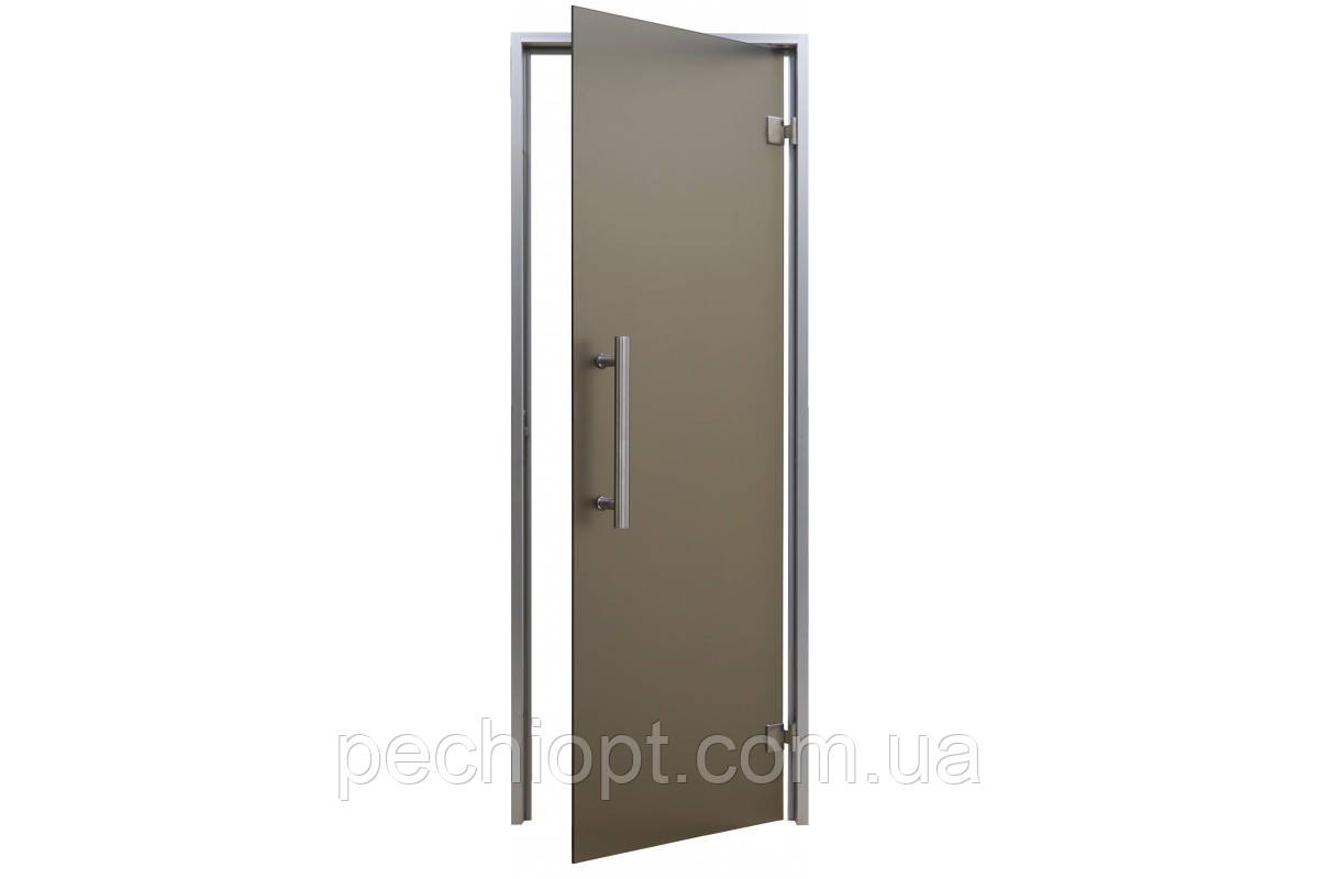 Двери для хамама бронза 70/200 алюминий - фото 1 - id-p787242467