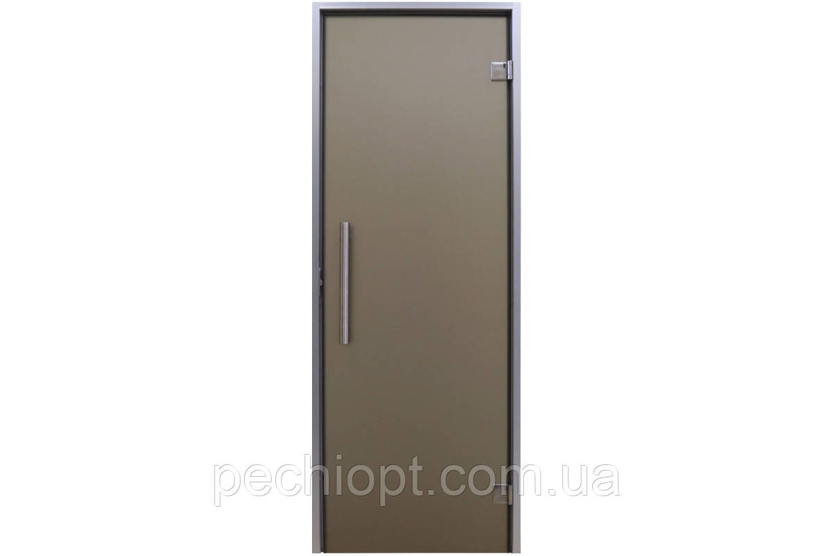 Двери для хамама бронза 70/200 алюминий - фото 2 - id-p787242467