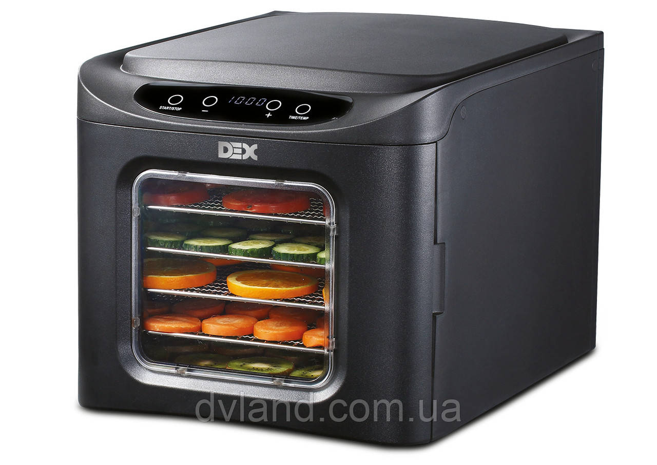 Сушарка для продуктів електрична DEX DFD-165S (Дегідратор) для Овочів Фруктів М'яса Риби Пастили на 6 секцій