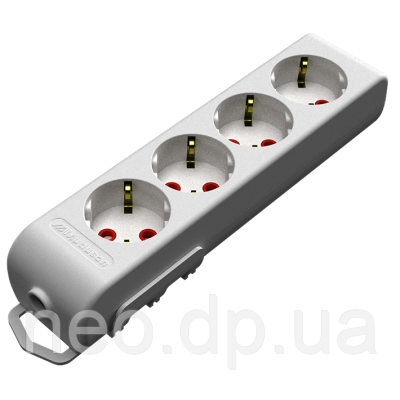 Колодка 4 гнізда C/З 16А Ri-tech "MUTLUSAN"