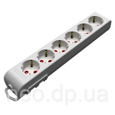 Колодка 6 гнізда C/З 16А Ri-tech "MUTLUSAN"