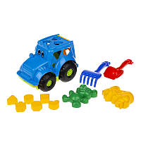 Сортер-трактор "Кузнечик" №2 Colorplast 0336 (Синий) от LamaToys