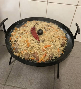 Сковорода PAN "Димок" з диска борони 40 см, з отвором для димка