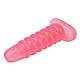 Велика анальна штекер Chisa hi-rubber cubby anal plug рожевий, фото 3