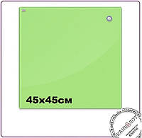 Доска "2х3" стеклянная магнитная 45х45см, цвет зеленый (TSZ4545G)