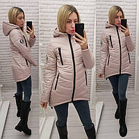 Куртка демісезонна (арт. 300) колір пудровий/пудра