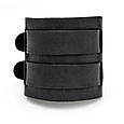 Чоловічий широкий браслет-манжета у вінтажному стилі з натуральної шкіри ручної роботи, фото 4