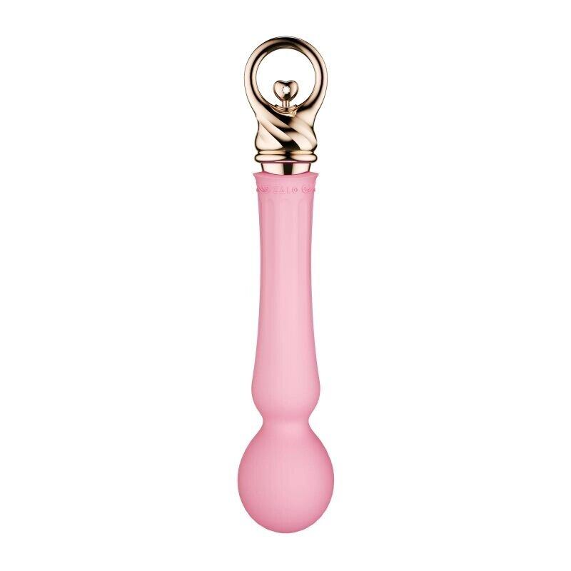 Wibro -massager з нагрітою солодкою магією Zalo - довіра паличка Казкова рожева