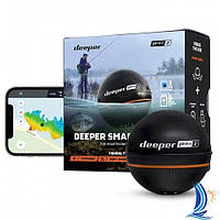 Эхолот Deeper Pro+ 2.0 Wi-Fi + GPS, беспроводной, от смартфона, с рельефом дна