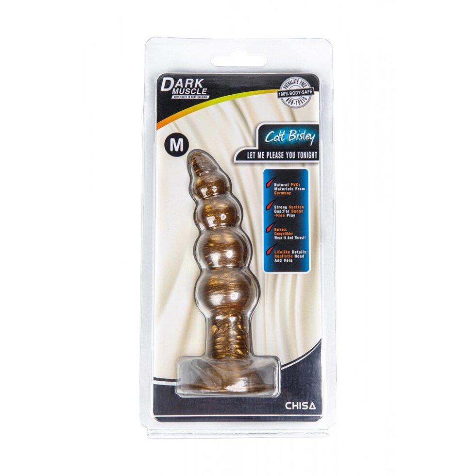 Анальная пробка елочка Gold Cdt Bisley Dark Muscle Chisa
