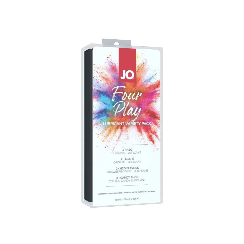 Система мастила на основі води Jo Four Play (810 мл): H2O Original, Agapé Original, H2O солома
