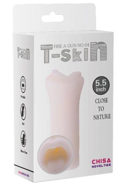Мастурбатор Chisa t -Skin - Вогонь пістолет № 04, білий, фото 1