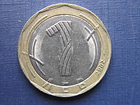 Монета 1 лев Болгария 2002 Святой Иван Рильский