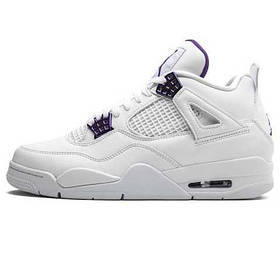 Чоловічі баскетбольні кросівки Air Jordan 4 Retro White Grey