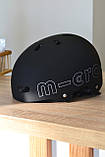 Шолом дитячий захисний MICRO Чорний (52-56 cm, M), фото 4